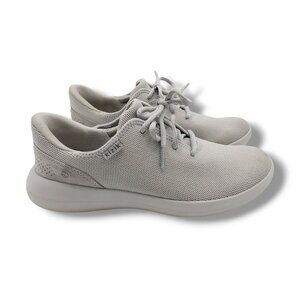 Kizik Madrid Eco Knit Sneakers Womens 9 STAINed‎ Pebble Grey Hands Free